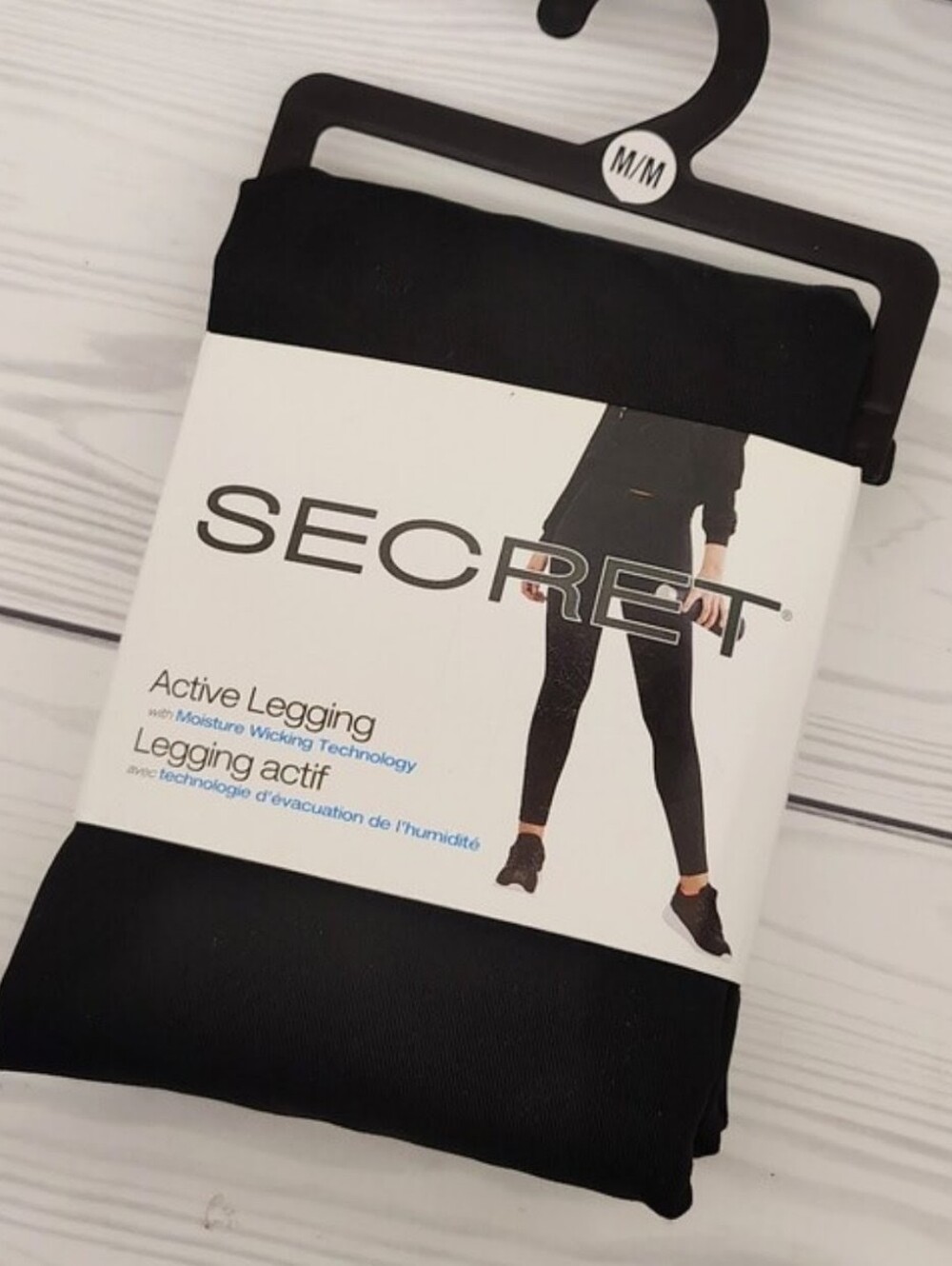 Medium SECRET Active Leggings - Pants Black Sz Medium - Picture 4 of 4